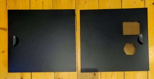 ATX PC Chassis, Computer MIDI Tower Case. Beige Black ATX Computer Case. KM4013 — image 6