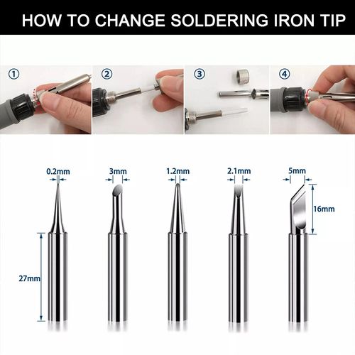 90W Soldering Iron Kit Electronics Welding Irons Solder Tools Adjustable Wire UK — image 6