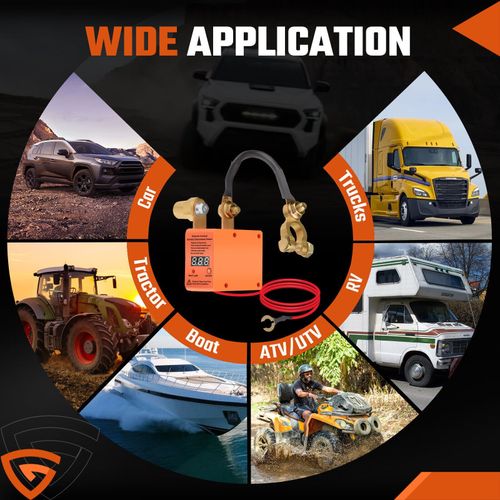 Wireless Remote Car Battery Disconnect Relay Master Kill Cut-off Switch Isolator — image 12