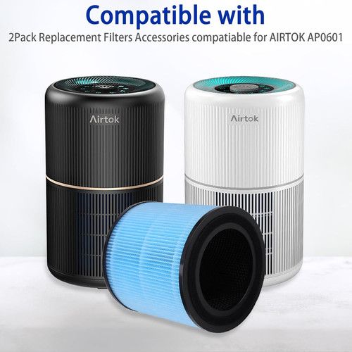 AP0601 Filter Replacement Compatible for AIRTOK Air Purifier, 2 Pack | H13... — image 2