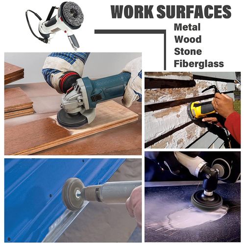 5x125mm 5" Poly Strip Wheel Discs Paint Rust Remove Abrasive Angle Grinder UK — image 6