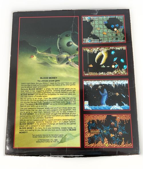 Blood Money psygnosis Original Boxed Amiga Game Colour Version  — image 6