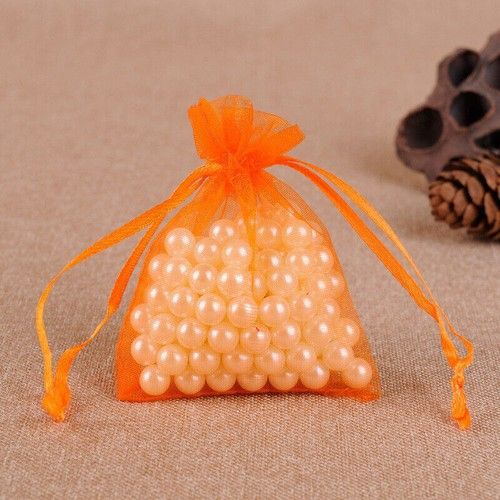 50/100/150/200 Drawstring Organza Bag Jewelry Pouch Wedding Party Favor Gift Bag