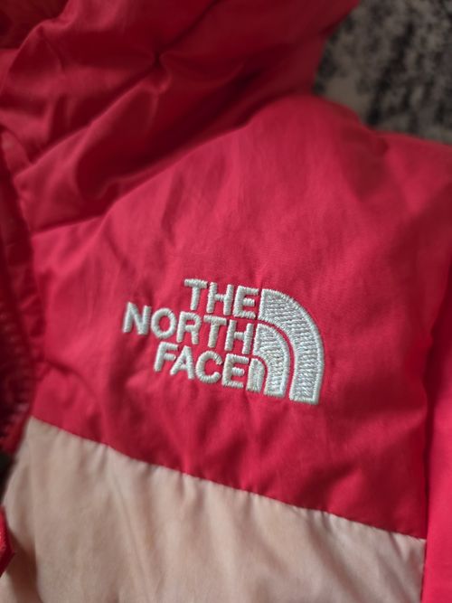Size 2T The North Face Pink Down/ Polyester Winter Coat With Hood — image 3