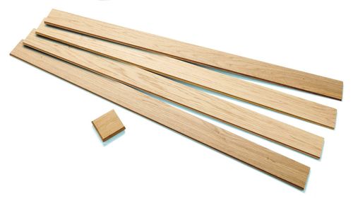 Oak Newel Post Cladding Kit with Post Cap Clad Posts up to 90mm x 90mm x 1500mm — image 1