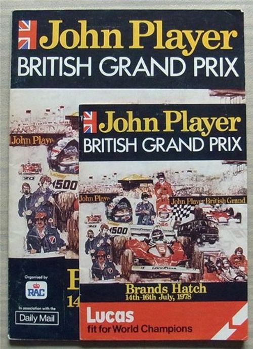 BRITISH GRAND PRIX 1978 Brands Hatch F1 Official Race Programme