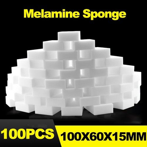 100 x Magic Cleaning Sponge Eraser Stain Remover Melamine Foam UK FREE POSTAGE!