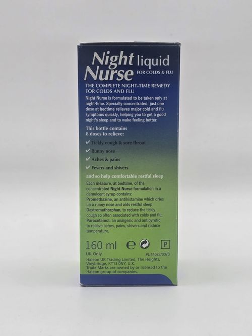 Night Nurse Liquid 160ml | Night-Time Cold & Flu Relief | UK PHARMACY — image 10