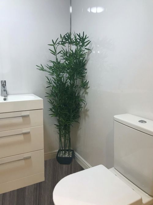10 Gloss White Bathroom Panels PVC Ceiling Cladding Shower Wall Kitchen DBS — image 5