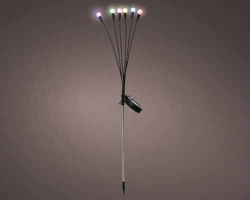 Multicoloured Berry Solar Stake Light Firefly Decorative Garden Path light 66cm — image 2