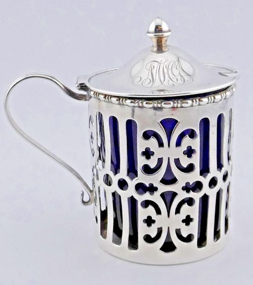 A FINE ANTIQUE GORHAM RHODE ISLAND STERLING SILVER MUSTARD POT C.1904 — image 4