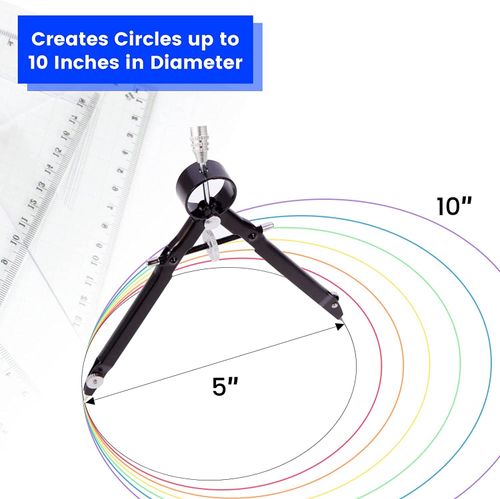 2 pcs Metal Compass for Geometry Math Drafting Circle Compass Drawing Tools — image 7