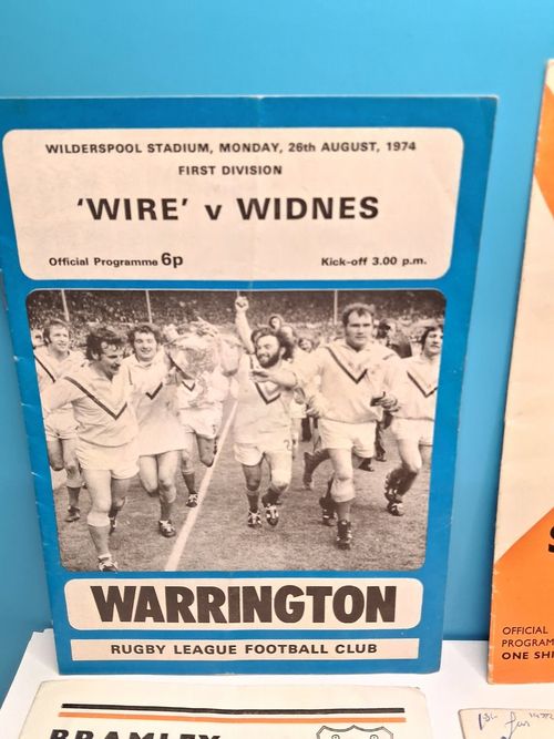 vintage British rugby league match programmes from various 1970s — image 9
