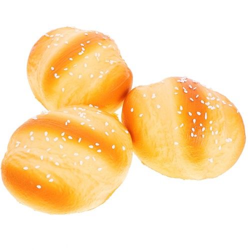 3Pcs Fake Bread Simulation Food Decoration for Baking Shop Display