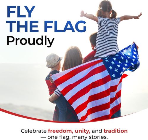 US American Flag 3x5 Embroidered Stars Reinforced Heavy-Duty United States Flag — image 9