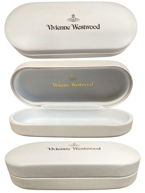 Original Vivienne Westwood White Hard Eyeglass/Sunglass Case Stylish & Authentic