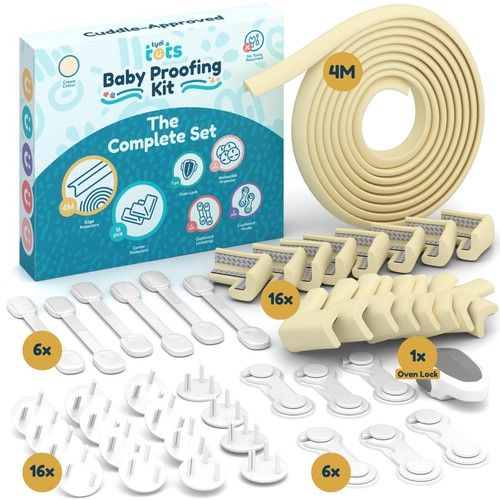 Baby Proof Kit Edge Protector Set Child Safety Corner Locks Socket Covers Home