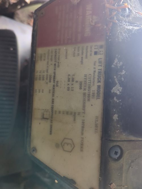 Hyster h 2.5 xl 1991 c177 Diesel Forklift Spares Or Repairs  Good Engine — image 3