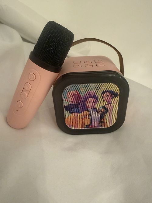 Kpoopp Kids Mini Karaoke Machine,Bluetooth ,lightup post next Day — image 3