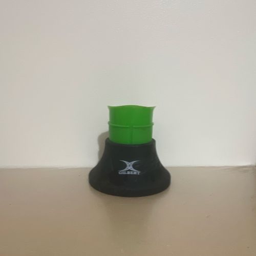 Gilbert Rugby Union Kicking Tee Plastic Training Aid Black/Green — image 2