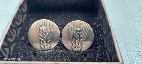 Vintage Georg Jensen Wheatsheaf Design 78B Silver 925 Cufflinks 1956/7