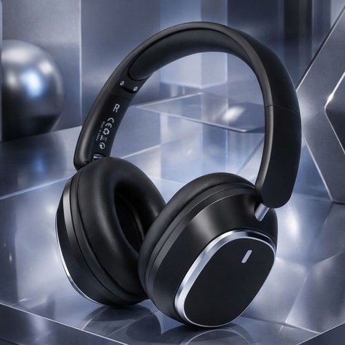 Baseus Wireless Bluetooth 5.3 Headphones ANC Noise Cancelling Over-Ear Black