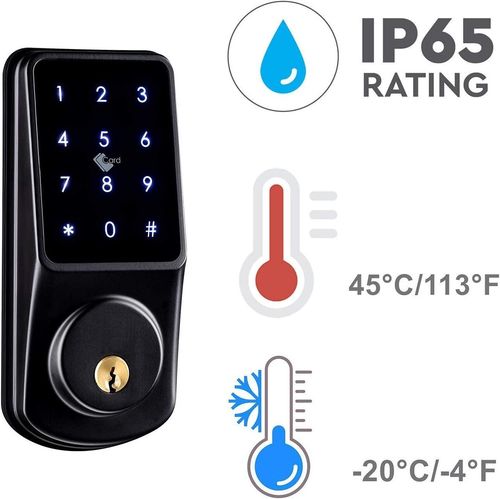🔥Smart Keyless Keypad Bluetooth Deadbolt IP65 w/ APP, Code, ID Card & Keys🔥 — image 8
