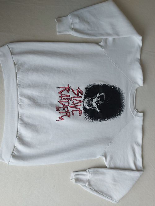 Rare Vintage 1980s Slave Raider Graphic Print  Long Sleeve Sweatshirt. XL. — image 2