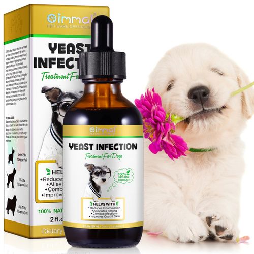 Dog Yeast Infection Treatment Drops Itchy Skin Relief Allergy Coat Care 60ml — image 1