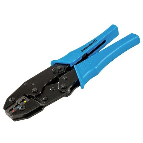 Ratchet Crimping Tool Electricians Wire Terminal Crimper Pliers Silverline PL55
