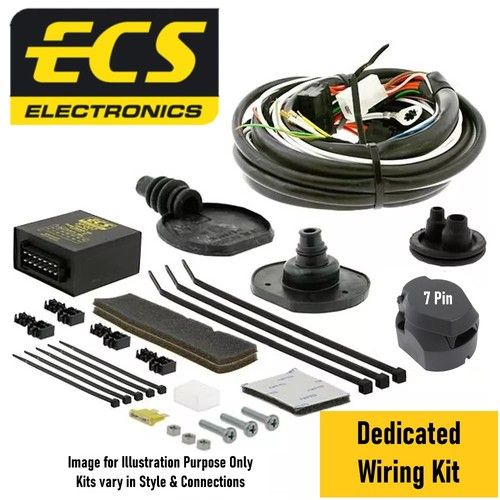 ECS 7 Pin Towbar Wiring Kit For Ford Transit Custom Van F3 10/12-06/16