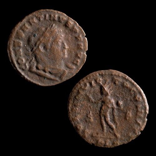 Constantine I AE3 312-313 AD Aquileia Sol Ancient Roman Bronze Coin