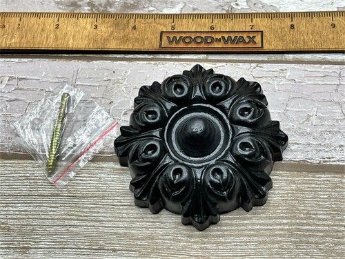 HEAVY DUTY HAND CAST IRON DOOR FURNITURE- BLACK FINISH- KNOCKER -HINGES-HANDLES