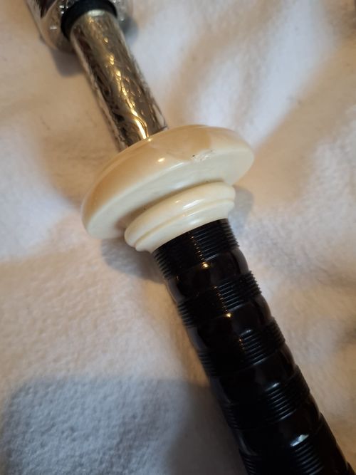 Fletcher Bagpipes Imitation Nickal and Ivory — image 3