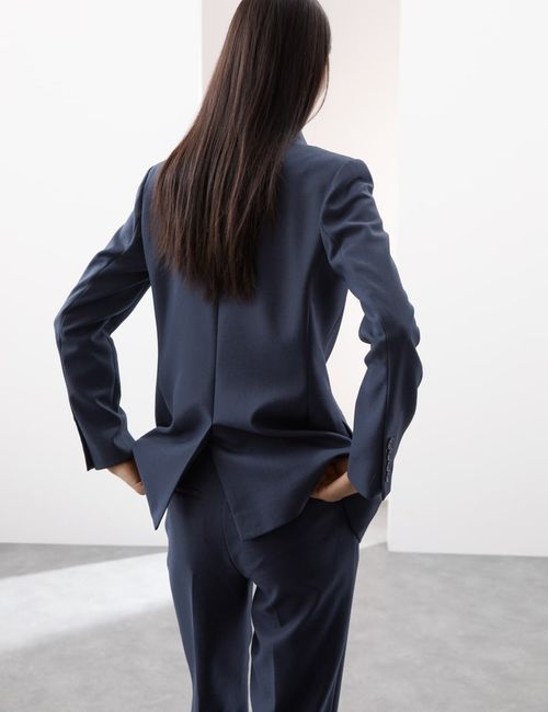 M&S - Autograph Womens Poly blend Double Breasted Blazer in Moondust — image 5