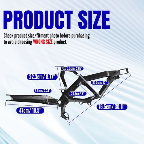 8PCS Carbon Fiber Frame Guards Protector Cover W/Graphics For Surron Ultra Bee — image 4