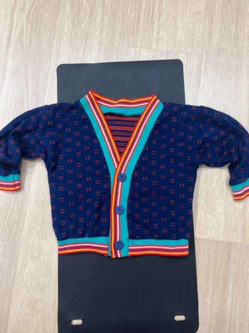 Vintage 90's Kids 100% Acrylic Size 3T Colorful button Cardigan Sweater