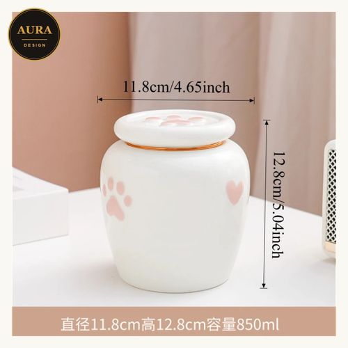 Ceramic Animal Commemorative Urn Dog Cat Model A — image 1