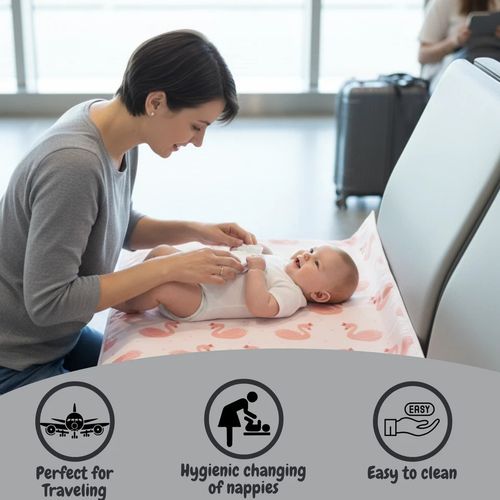🔥Baby Travel Mat Folding Waterproof Changing Mat Foldable Light Nappy Portable — image 5