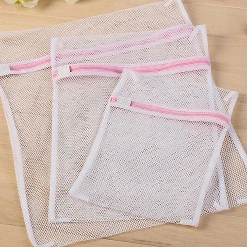 3x Zipped Laundry Washing Machine Mesh Net Bra Socks Lingerie Underwear Wash Bag — image 7