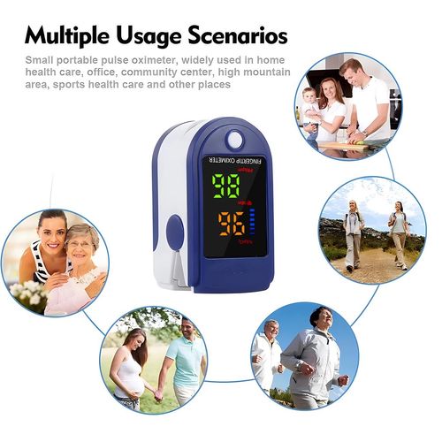 Heart Rate Monitor Oximeter Blood Oxygen SpO2 Finger Pulse Saturation Meter UK — image 3
