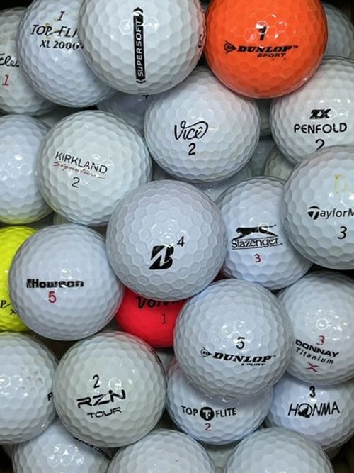 50 Mixed Golf Balls Callaway Titleist Srixon Slazenger Pinnacle Budget Premium 