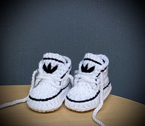 Crochet Newborn Baby First Shoes Booties Boots Slippers Trainers