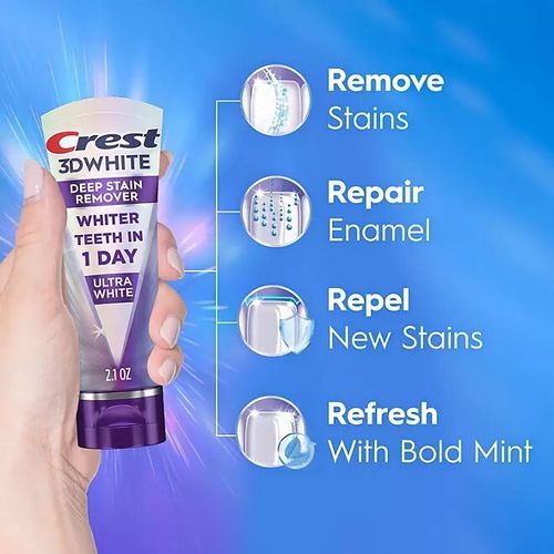 Crest 3DWhite Brilliance Deep Stain Remover Toothpaste 60g - New Without Box — image 6