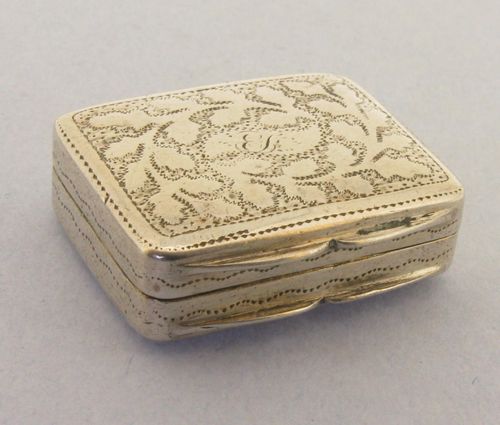 Georgian Solid Sterling Silver Vinaigrette Birmingham 1825 — image 6