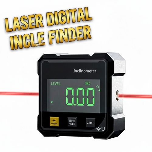 360° Magnetic Digital Angle Gauge Finder With Laser Inclinometer Level Meter UK — image 8