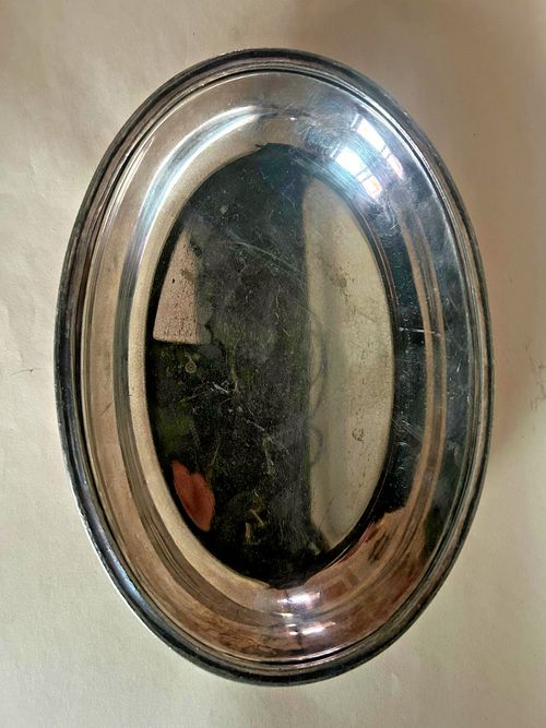 Vintage Wallace Brothers Silver Plate Double Serving Dish Removable Handle 11x8 — image 9