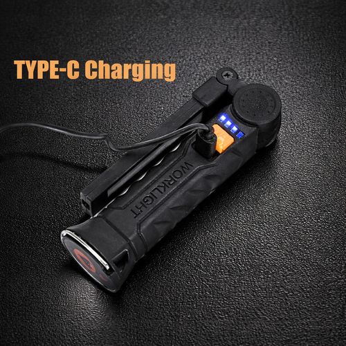 2PCS Work Light Rechargeable LED Magnetic COB Inspection Torch, Type-C Cordless — image 4