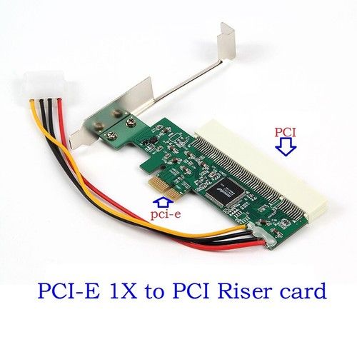 PCI-e PCI Express to PCI Adapter Card Riser Extender 32bit Asmedia 1083 Chip