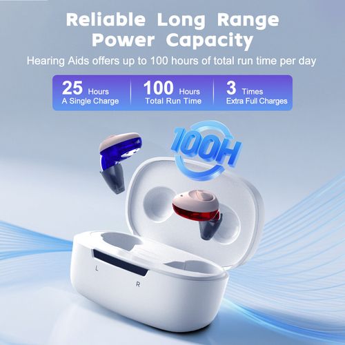 Ceretone Hearing Aids Torch Rechargable Invisible Comfortable ITC Ear Loss Aid — image 10